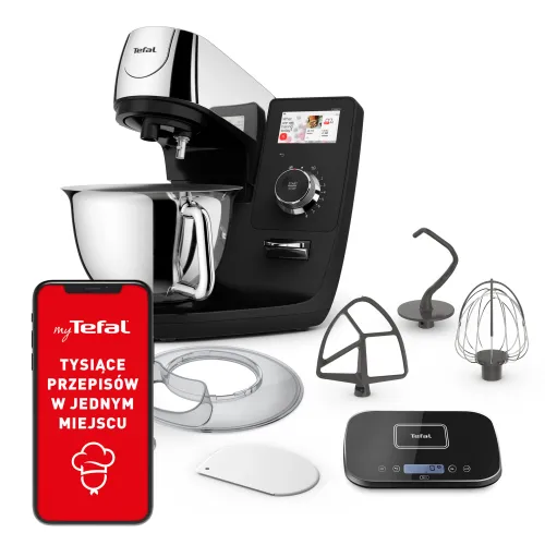 Robot planetarny Tefal I Coach Touch QB951837 1200W Waga Misa z pokrywą 5,5L