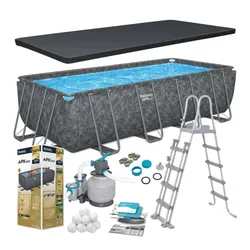 Basen stelażowy ogrodowy Bestway całoroczny 549x274x132cm APX zestaw 11w1