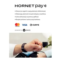 Zegarek HORNET Minskoff NFC 43mm Srebrno-brązowy