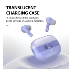 Słuchawki bezprzewodowe Tozo Agile Nova Dokanałowe Bluetooth 5.3 Fioletowy