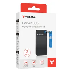 Dysk VERBATIM Pocket 2TB SSD Czarno-niebieski