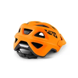 Kask rowerowy MET Echo pomarańczowo-czarny