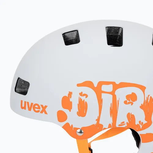 Kask dziecięcy UVEX Kid 3 CC dirtbike light grey/orange