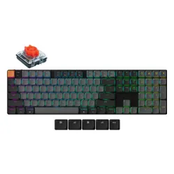 Klawiatura mechaniczna Keychron K5 QMK Version 2 RGB Red Switch Szary