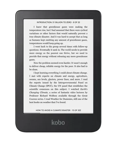 Czytnik E-booków Kobo Clara 2E - 6" - 16GB - WiFi - Bluetooth - czarno-niebieski