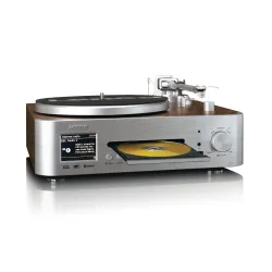 Gramofon Lenco MC-860WDSI Automatyczny Napęd paskowy Przedwzmacniacz Bluetooth Czarny