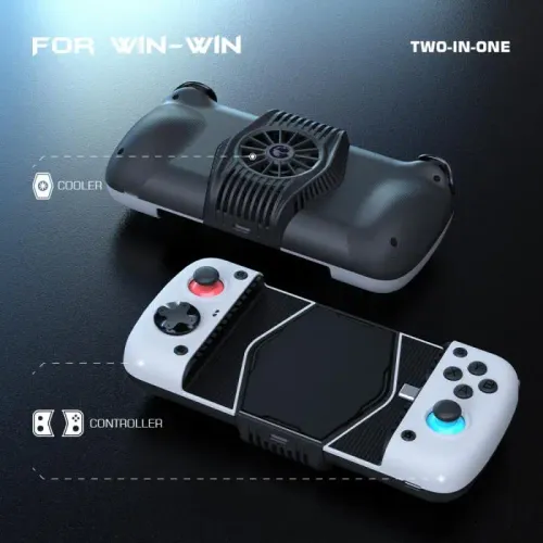 Pad GameSir HRG8582 X3 Type-C Mobile Gaming z uchwytem na telefon dla Android Przewodowy Biały
