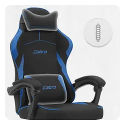 Fotel CABRO C502 Czarno-Niebieski