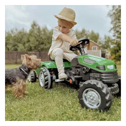 Woopie Traktor na Pedały Farmer GoTrac MAXI z Przyczepą Ciche Koła