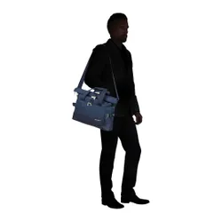 Geanta laptop Samsonite Ziproll-albastru de noapte