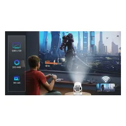 Projektor EXTRALINK ESP-300HiFi HD (1280 x 720), 200 ANSI lumen, Wi-Fi, Bluetooth