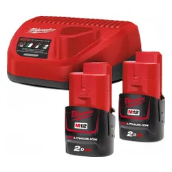 Milwaukee NRG Pack M12 NRG-202 Şarj Cihazlı 2AH Pil