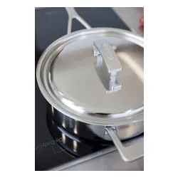 DEMEYERE INDUSTRY 5 Patelnia głęboka 2H z pokrywką 24 cm