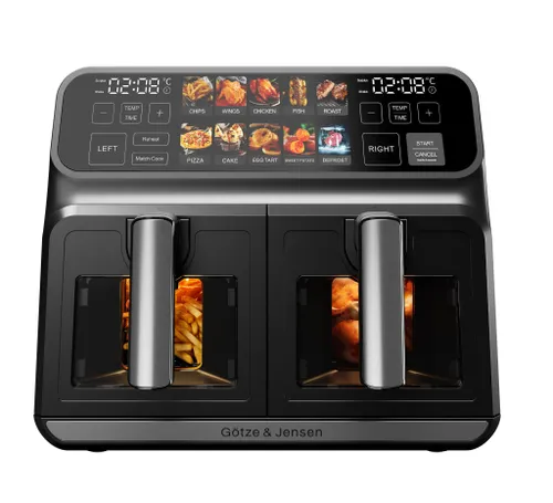 Air Fryer Frytkownica beztłuszczowa GÖTZE & JENSEN AF720K Dual