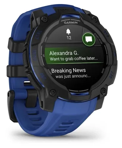 Smartwatch Garmin Instinct 3 AMOLED 45mm GPS Czarno-niebieski