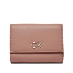 Большой женский кошелек Calvin Klein Re-Lock Trifold Md K60k608994 Ash Rose VB8