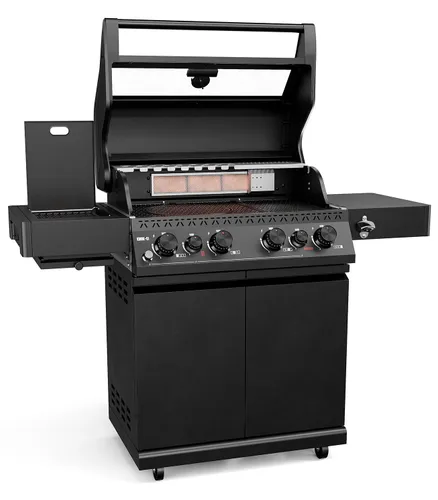 Grill gazowy KOLER Krone S1 Czarny 21.6 kW 73 x 46 cm