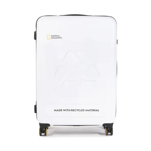 Duża Twarda Walizka National Geographic Large Trolley N205HA.71.01 White