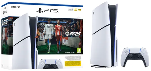 Konsola SONY PlayStation 5 Slim + FC26 (klucz aktywacyjny)
