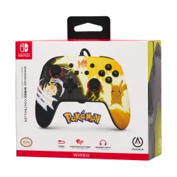 Pad PowerA Enhanced Pikachu vs Meowth do Nintendo Switch Przewodowy