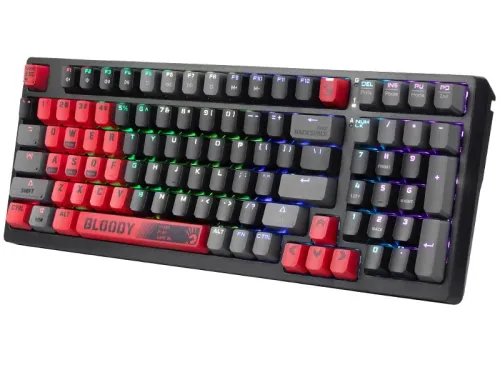 Klawiatura gamingowa A4Tech Bloody S98 Sports BLMS Red Plus przewodowa mechaniczna podświetlana czarna