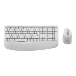 Zestaw klawiatura i mysz Logitech Signature Comfort Plus MK880 bezprzewodowy biały