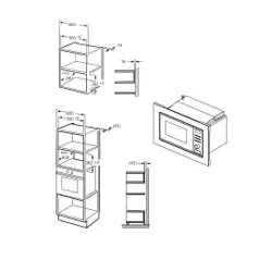 Kuchenka mikrofalowa Candy MICG20GDFB Grill