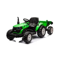 Traktor Na Akumulator Dla Dziecka Hc-306 24V 2X95W Przyczepa Eva LED Pilot