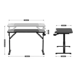 Biurko gamingowe HUZARO Hero 2.6 Czarny