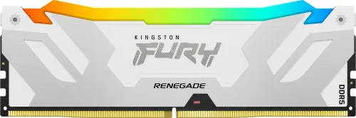 Pamięć RAM Kingston FURY Renegade RGB DDR5 32GB (2x16GB) 6400 CL32 Biało-srebrny