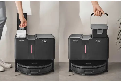 Robot sprzątający Sencor SRV 9790BK Funkcja mopowania Stacja oczyszczająca Tworzenie mapy pomieszczenia 63dB
