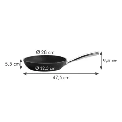 TESCOMA President 28 cm czarna - patelnia nieprzywierająca
