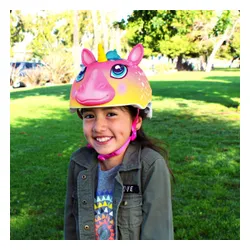 Kask rowerowy RASKULLZ Super Unicorn Wielokolorowy dla Dzieci (rozmiar XS)