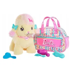 LALKA BARBIE ZWIERZĄTKO DO STYLIZACJI interaktywny piesek w torebce + akc HPJ43