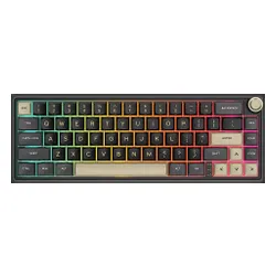 Klawiatura ROYAL KLUDGE R65 RGB Chartreuse Switch Czarno-brązowy