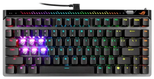 Klawiatura gamingowa ASUS ROG FALCHION ACE 75HE przewodowa magnetyczna podświetlana czarna