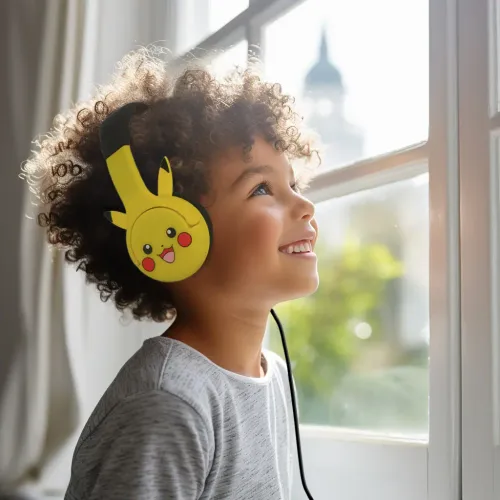 Słuchawki przewodowe z mikrofonem OTL Technologies Pokémon Pikachu Dla dzieci Nauszne Żółto-czarny