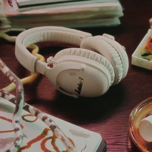 Słuchawki nauszne MARSHALL Monitor III ANC Kremowy