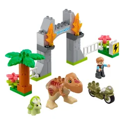 Lego Duplo Tyrannosaurus ve Triceratops'un kaçışı (10939)