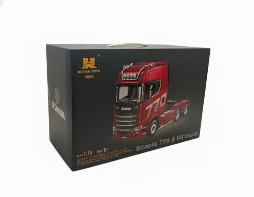 Zdalnie sterowany samochód COIL ciężarówka SCANIA 770S TIR RC 1:10 na pilota srebrna