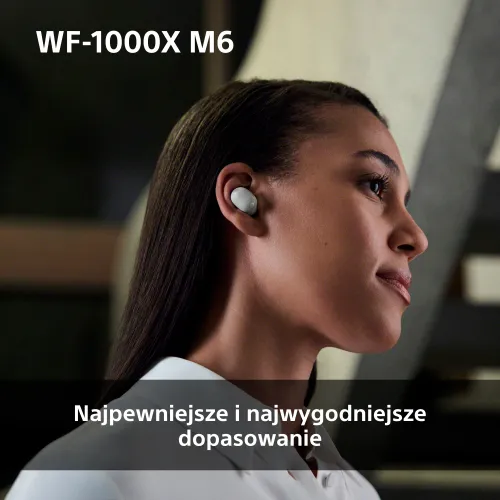 Słuchawki bezprzewodowe Sony WF-1000XM6 ANC Dokanałowe Bluetooth 5.3 Czarny
