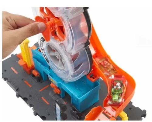 Mattel Hot Wheels City Wyścigowy warsztat opon zestaw HDP02