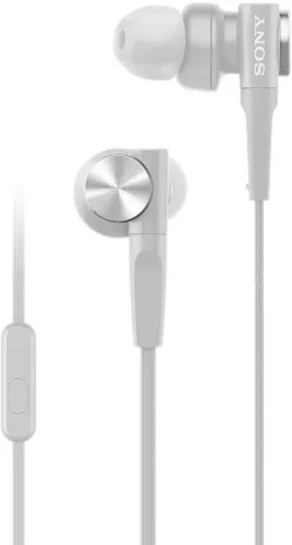 Słuchawki przewodowe Sony MDR-XB55AP Dokanałowe Mikrofon Biały