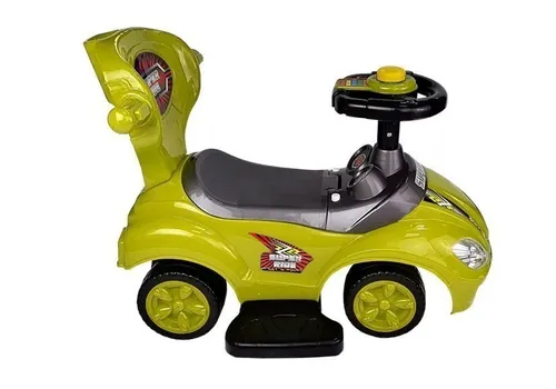 Jeździk Pchacz Samochodzik Autko Dla Malucha Mega Car 3W1 Schowek Barierki