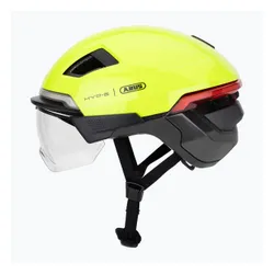 Kask rowerowy z kierunkowskazami ABUS Hyp-e Ace signal yellow