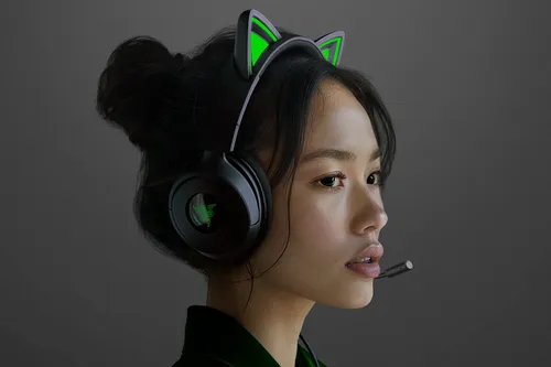 Słuchawki przewodowe z mikrofonem Razer Kraken Kitty V3 X Nauszne Czarny