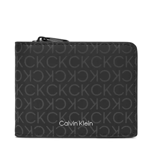 Большой мужской кошелек Calvin Klein Rubberized Bifold Half с / A K50k511376 Uv Mono Black 0gl