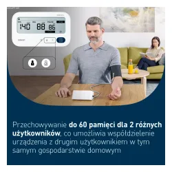 Ciśnieniomierz Omron M3 Comfort AFib HEM-7196-FLE Wykrywanie arytmii