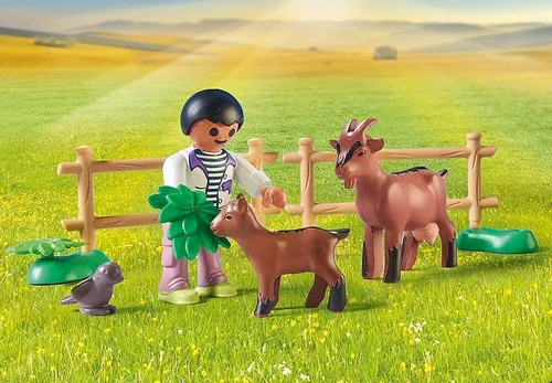 Playmobil Country Figures Set 71442 Трактор с прицепом и цистерной для воды