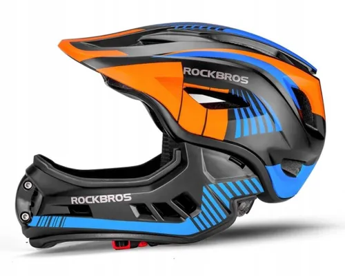 Kask rowerowy dziecięcy, szczękowy, na rower, hulajnogę, SUPERO, S